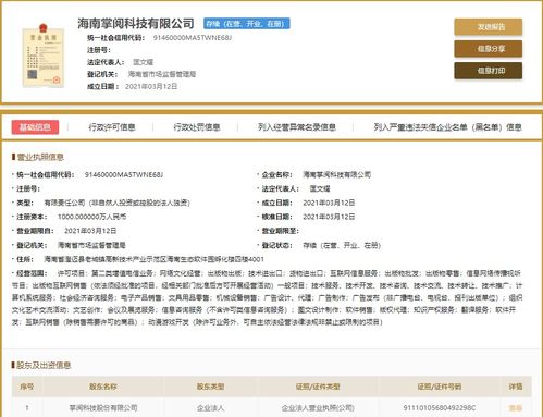 掌閱科技在海南成立新公司，拓展動漫游戲開發(fā)業(yè)務(wù)